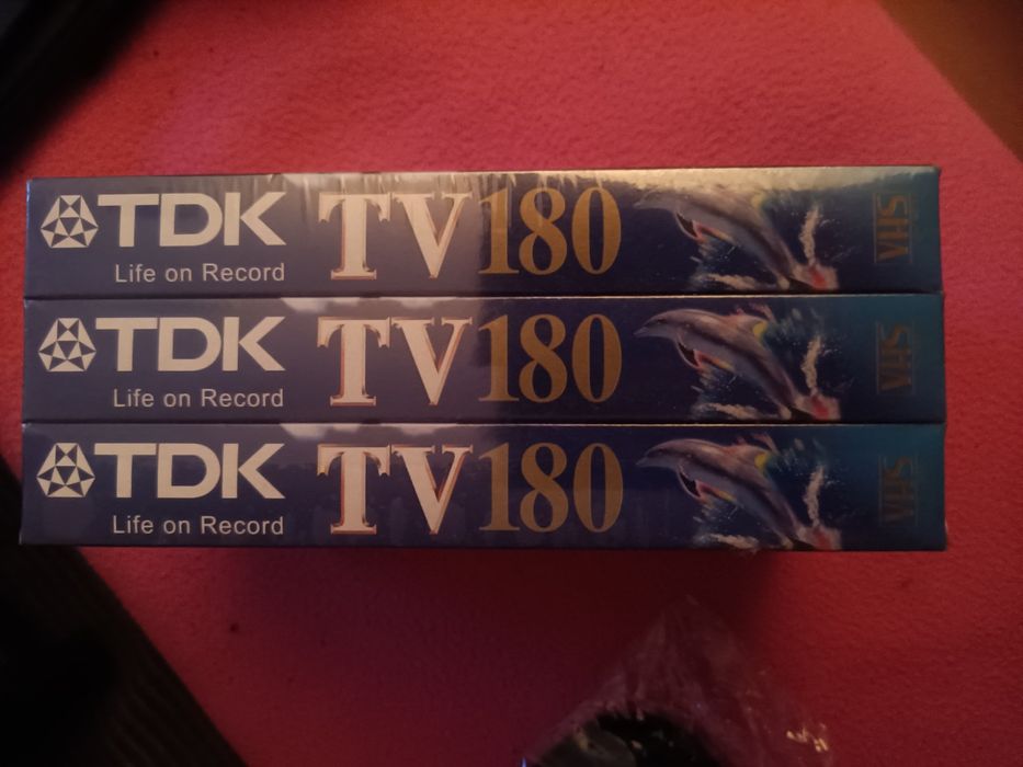 Pack 3 cassetes TDK para VHS