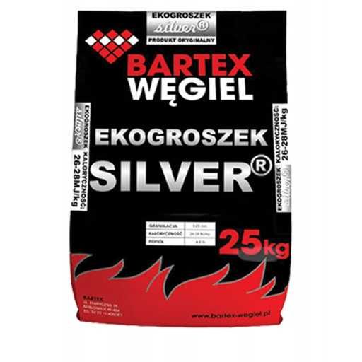 Węgiel groszek workowany Bartex Gold Silver Lew gruby 25kg