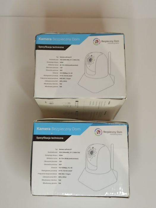 Dwie kamery sieciowe, własny adres IP, WiFi, obrotowe