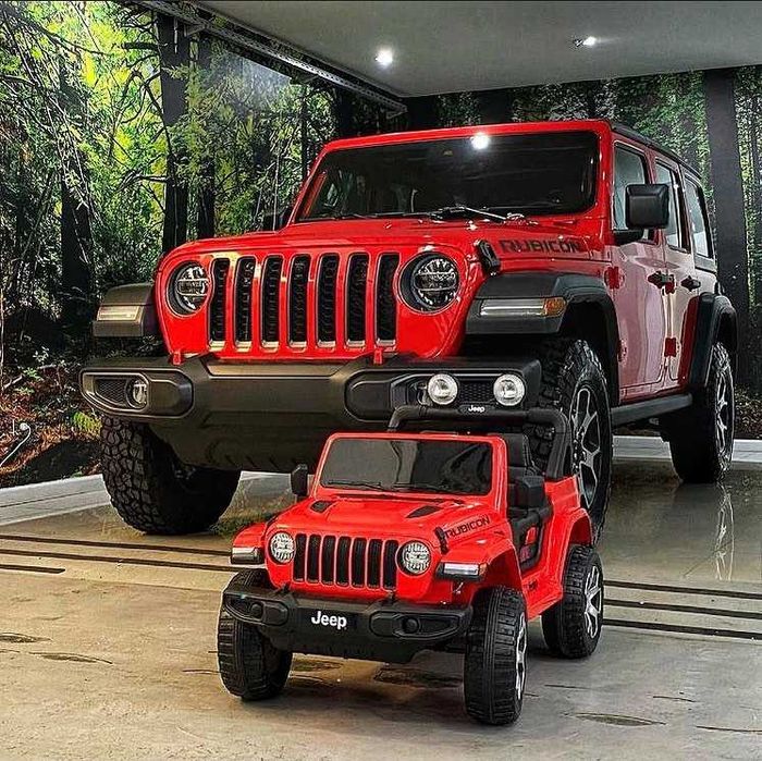 Потужний! Дитячий електромобіль JEEP RUBIСON 4WD детский электромобиль