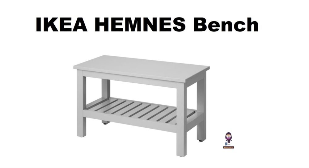 Ławka hemnes ikea szara