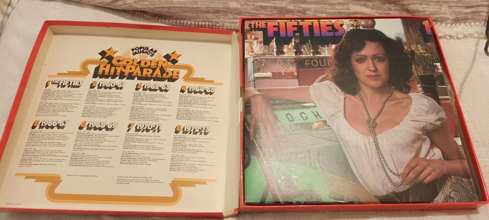 Coleção 8 discos vinil vintage Golden Hit Parade
