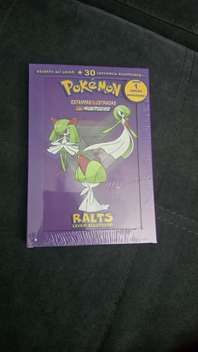 Pokémon deck + livro Estampas llustradas Ruby & Safira- Ralts