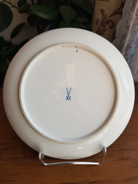 Talerz Patera Miśnia porcelana Miśnieńska 102 pułk