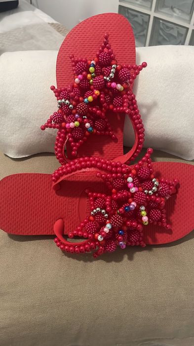 Chinelas trabalhadas varios modelos