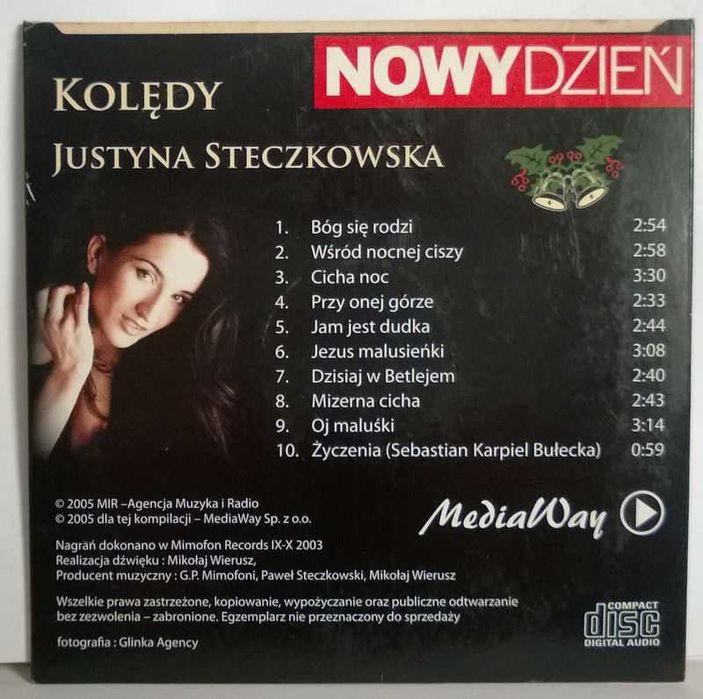 CD Justyna Steczkowska Kolędy na Boże Narodzenie