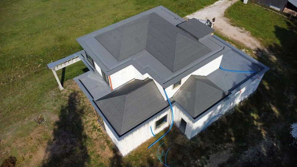 Hydroizolacja-dachy płaskie-balastowe-tarasy-membraną-PVC-TPO