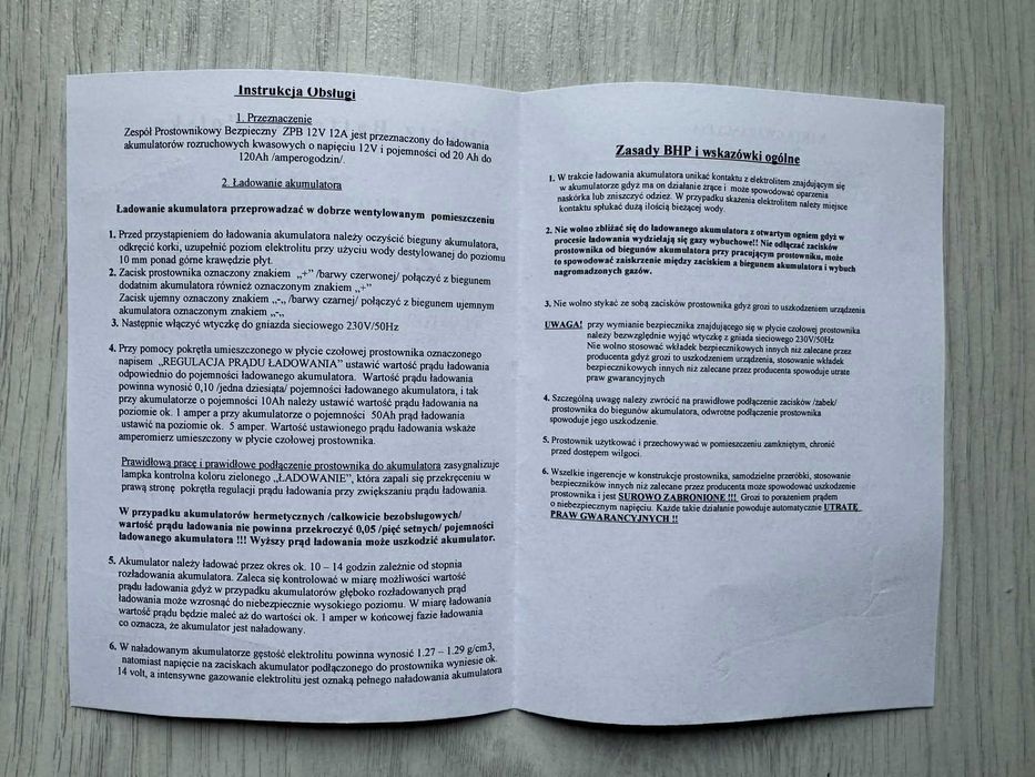 Prostownik Samochodowy HERTZ 12V 12A PRODUKT POLSKI Wysoka Jakość !!!