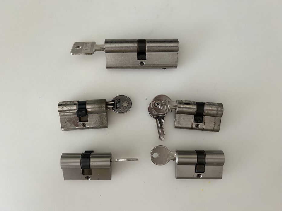 Canhões fechadura porta