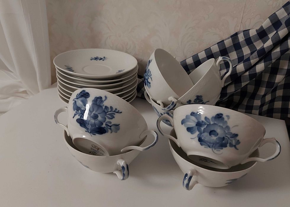 ROYAL COPENHAGEN Denmark elementy porcelanowych zastawów