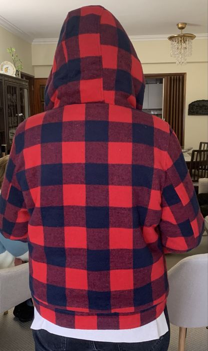 Casaco quadrados quentinho estilo surfista