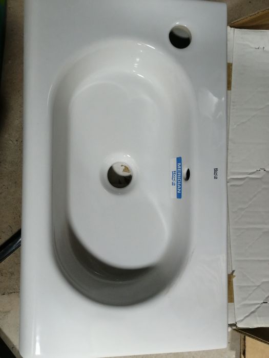 Umywalka Roca Meridian nowa biała parametry na zdjęciach