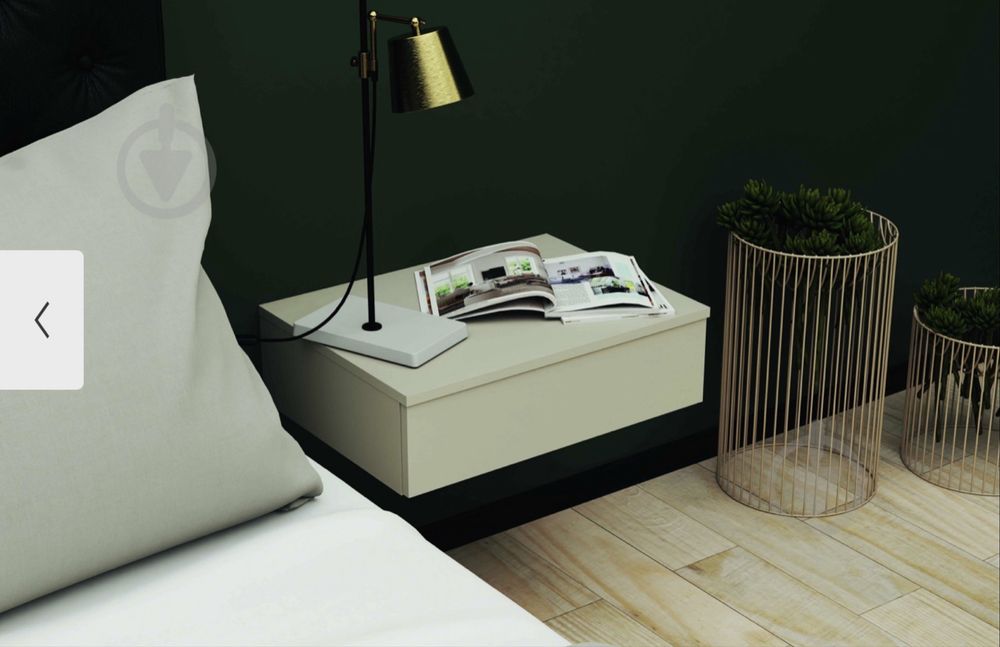 Тумба навісна Світ Меблів Тая 550x160x410 мм кашемір/кашемір