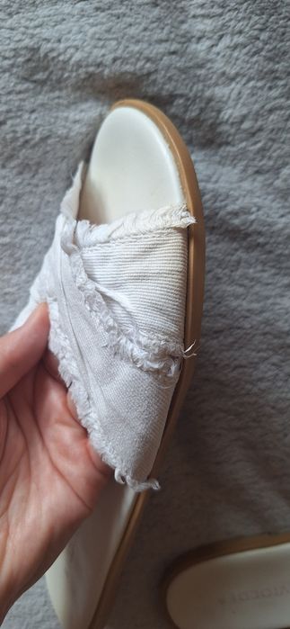 Biale klapki damskie h&m 38