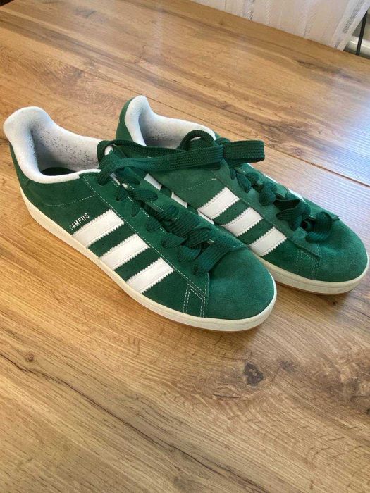 Adidas Campus оригінал зелені замшеві кросівки 47 розмір