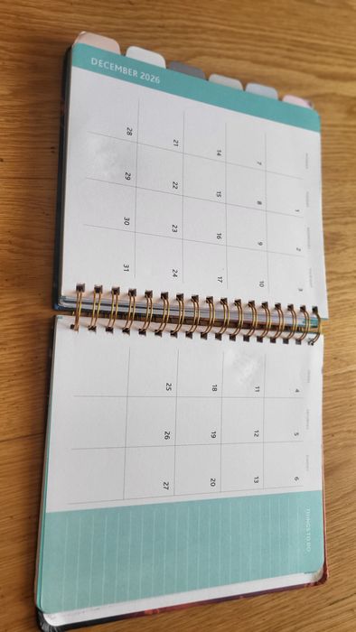 Agenda 2026 12 Meses ENG  - Planner Espiral + Separadores