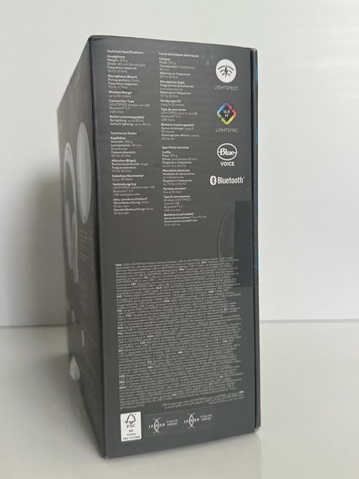 Навушники з мікрофоном Безродотова ігрова Гарнітура Logitech G522 Lightspeed White Білий (981-001550)
