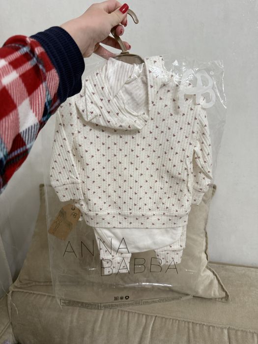 Новий костюм 3-ка на дівчинку Anna Babba 62-68р 3-6 місяців