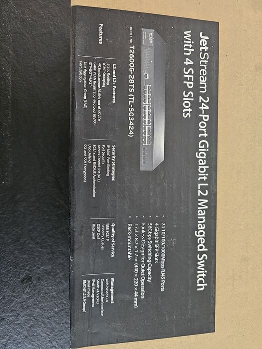 TP-LINK JetStream T2600G-28TS (TL-SG3424) – Switch Gigabit 24-portowy