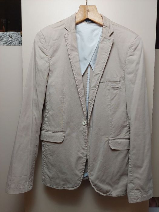 Чоловічий стильний бежевий піджак
