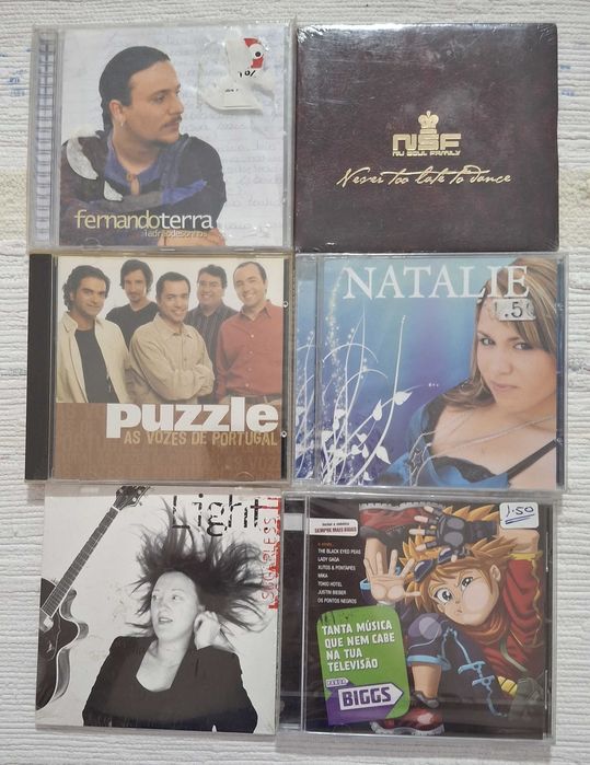 (Lote 3) - 6 CDs novos e selados (o preço indicado é por 1 CD)