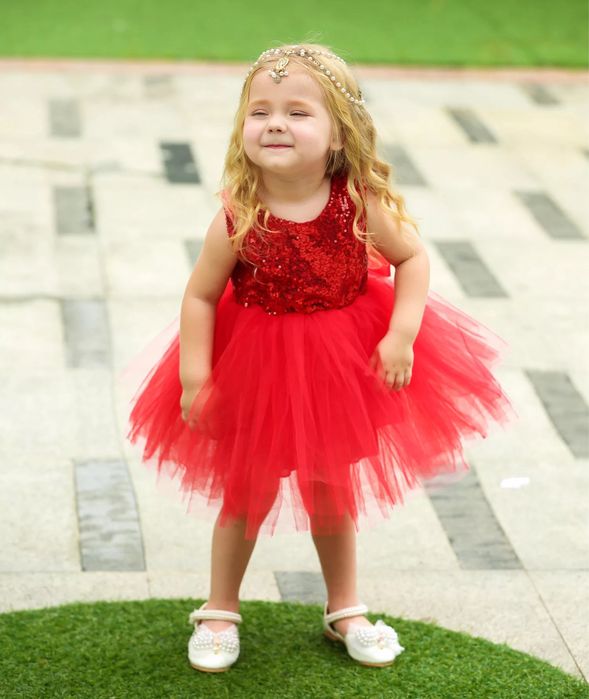 Плаття червоне дитяче 86 90 92 98 на 1,5 2 3 4 роки года сукня платье