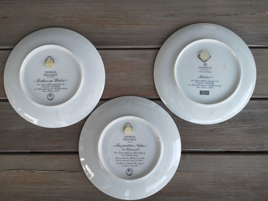 Komplet talerzy kolekcjonerskich Villeroy&Boch cztery pory roku