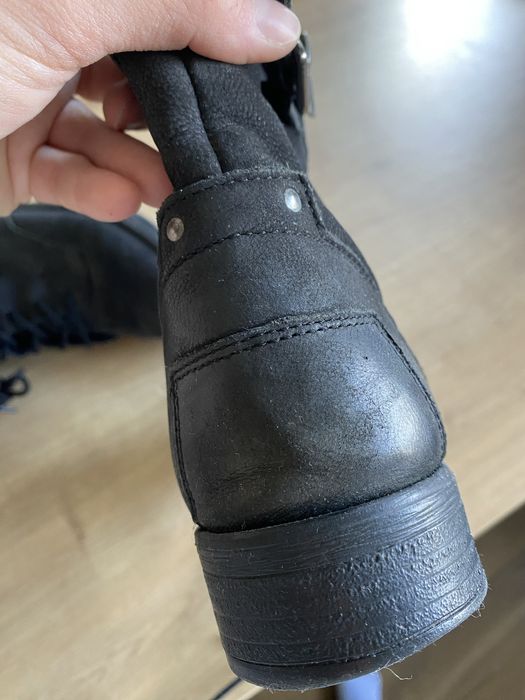 Trzewiki botki ala sztyblety czarne Lasocki 38 sznurowane buty