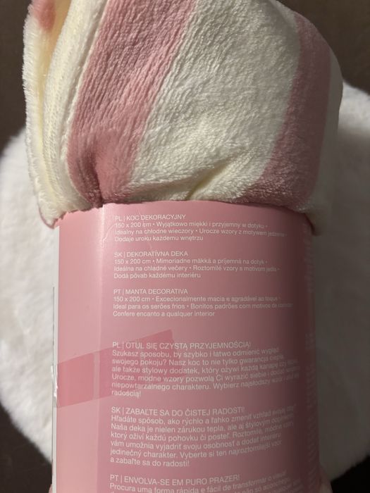 Koc w cynamonki Smukee Home mięciutki jesienny hit viral