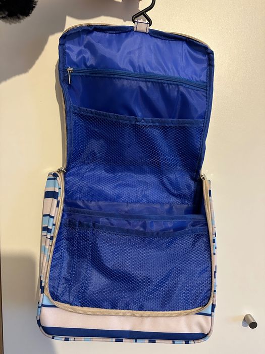 Bolsa Necessaire Azul Espaçosa