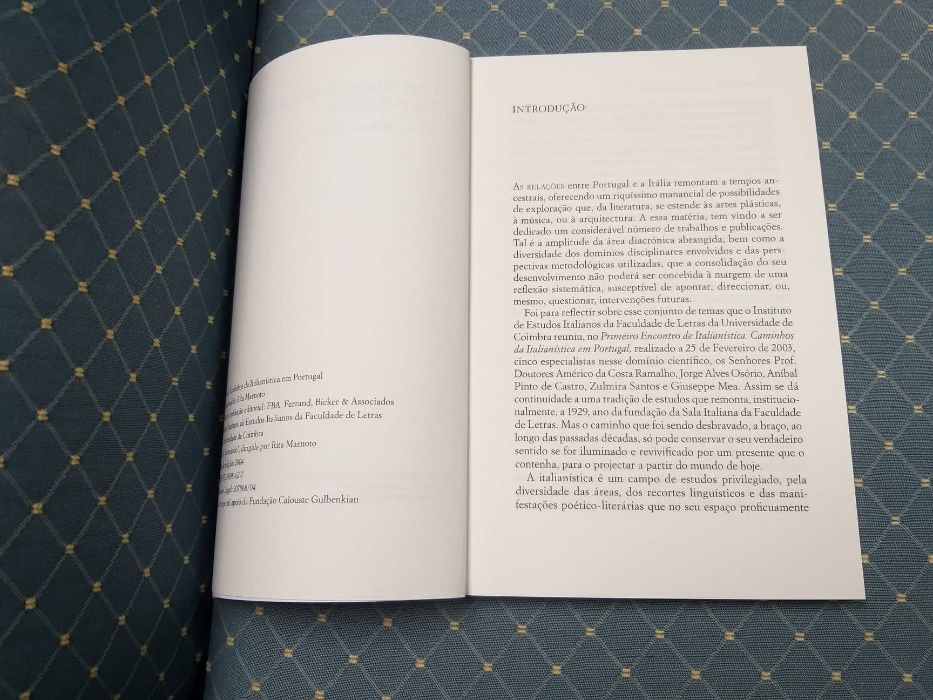 Caminhos da Italianística em Portugal