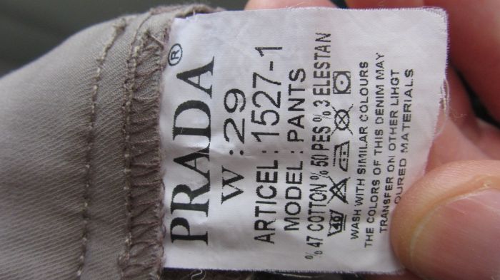Брюки Prada model Pants article 1527-1