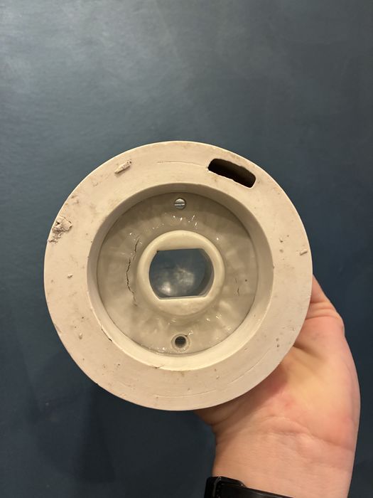 Lampa prl retro orzechówka ganek warsztat ceramika