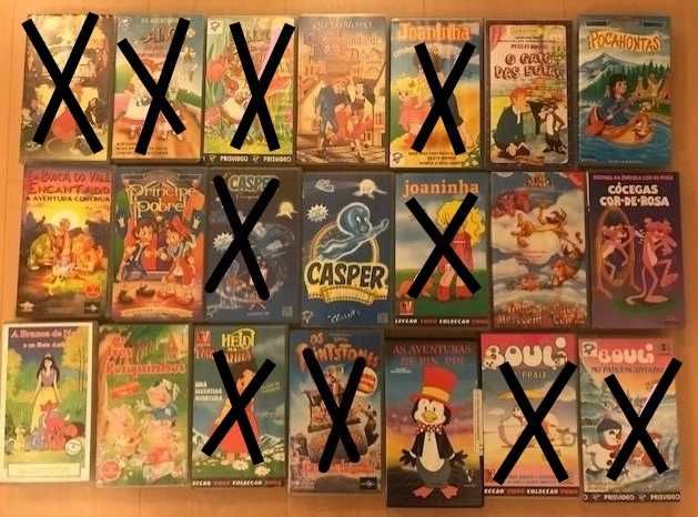 Filmes de Banda Desenhada em VHS