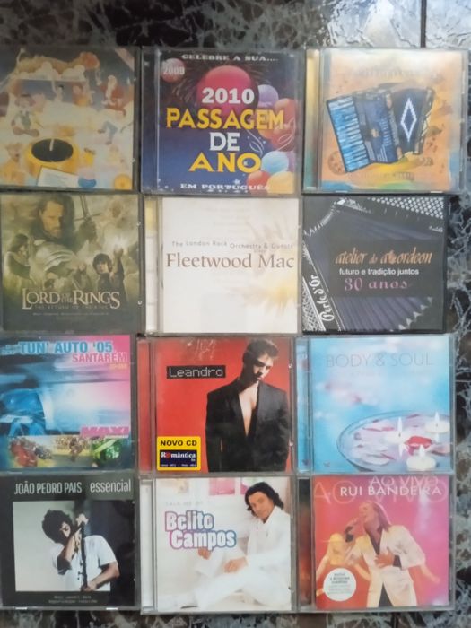 72 CDs originais música popular 3 euros cada