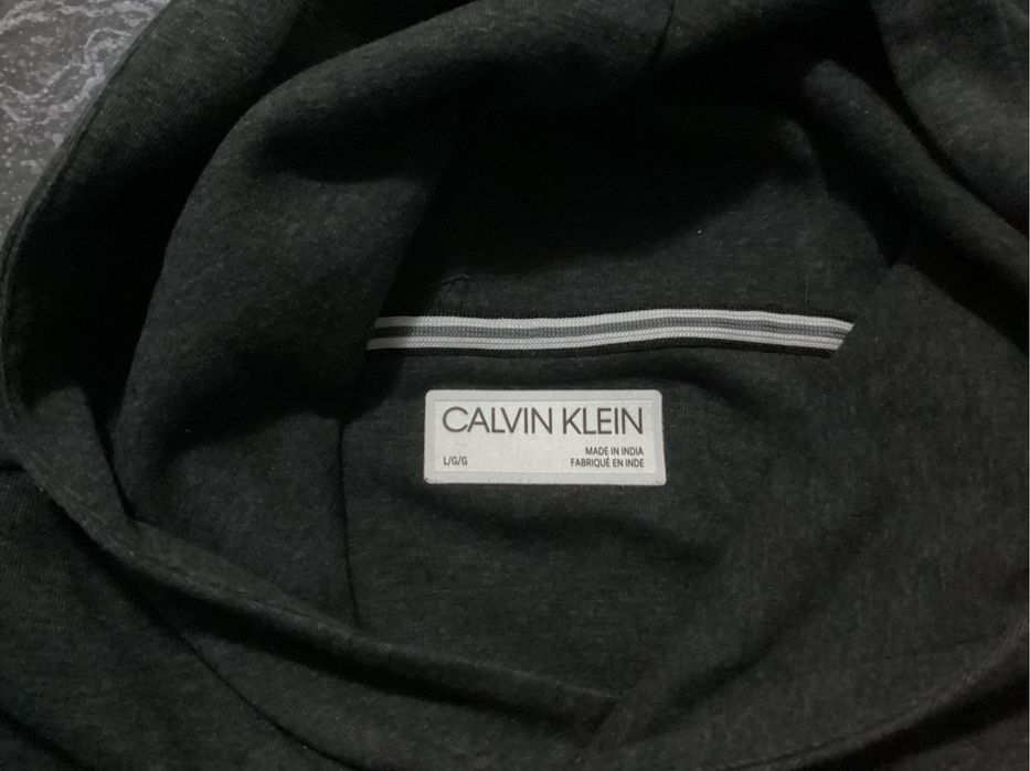 Oryginalna bluza z kapturem Calvin Klein roz L