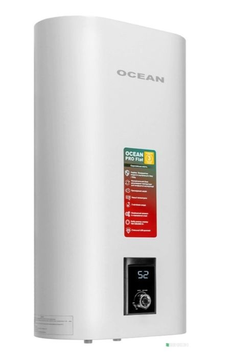 Плоские бойлера OCEAN.  30 - 50-80-100 л  Монтаж отдельно по договору.