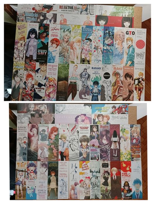 Dodatki z prenumerat mangowych i zakładki