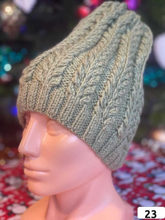 Ciepłe czapki wełniane robione na drutach | rękodzieło od babci