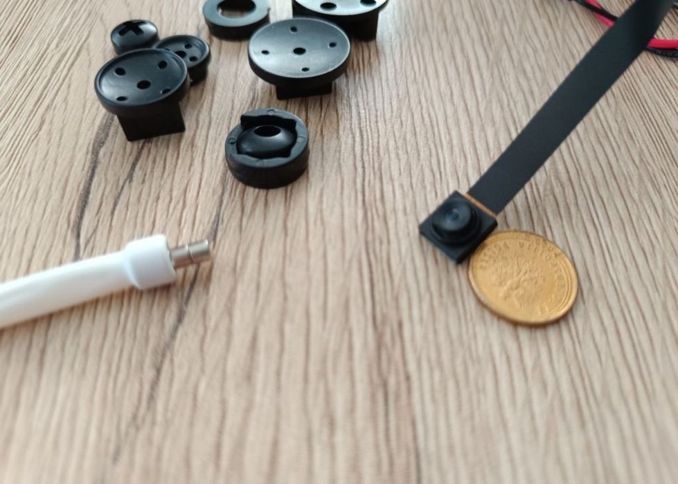 Zestaw mini kamera + mikro słuchawka sesja egzamin studia