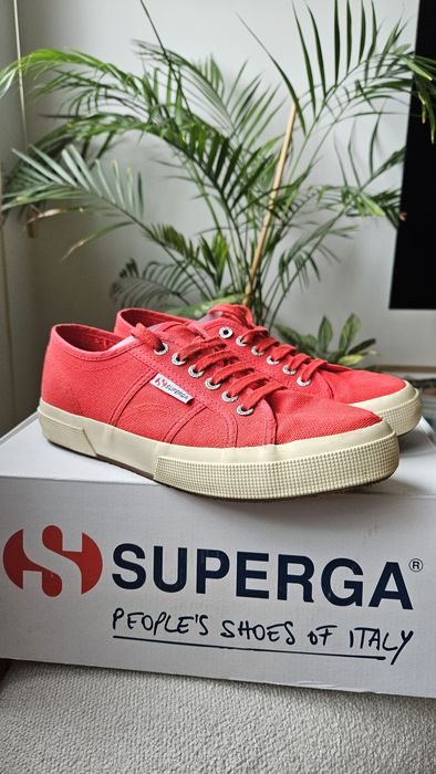 Buty trampki Superga czerwone tenisówki damskie