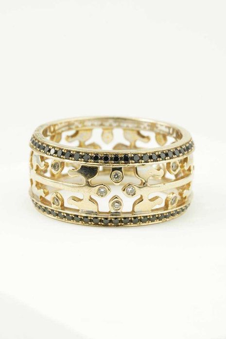 Sygnet męski z brylantami 18k 11.05g