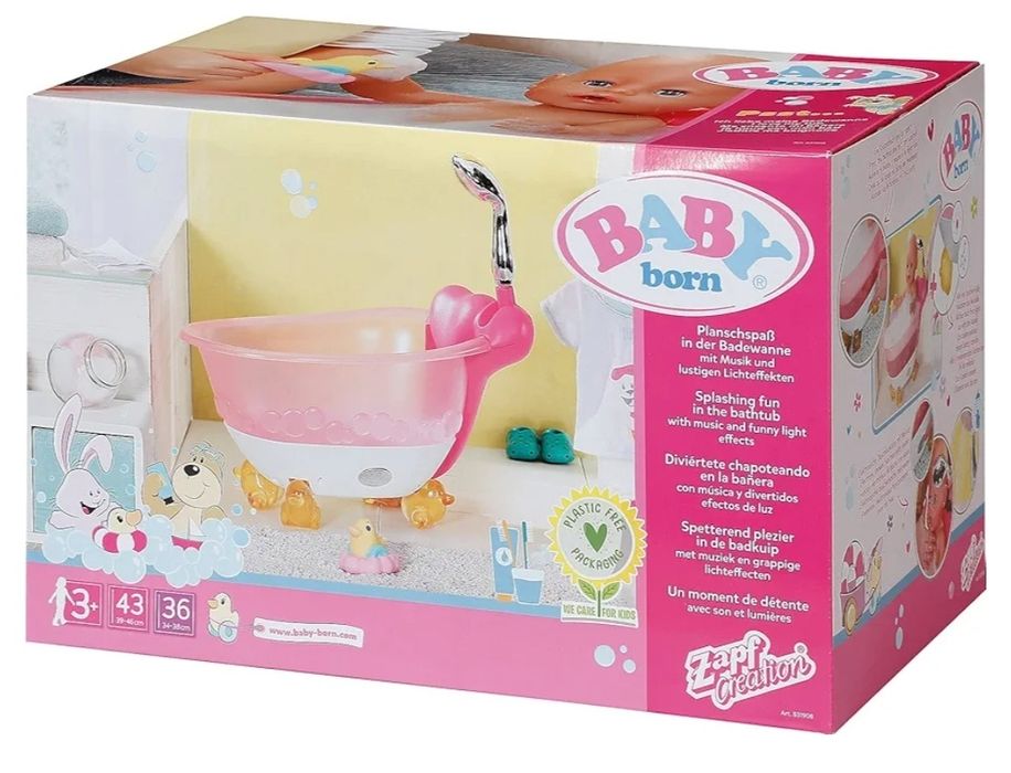 Banheira BABY BORN com luz e som