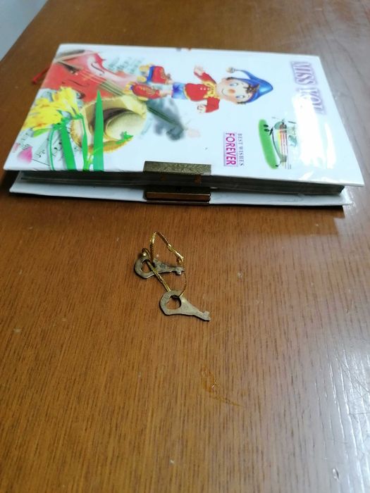 Diario de criança com chaves