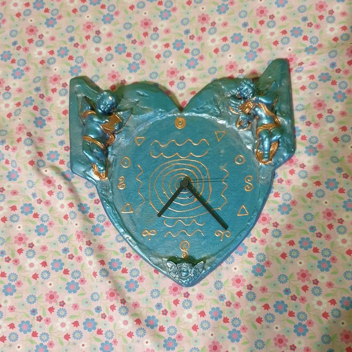 Zegar ścienny kwarcowy KIENZLE z aniołami