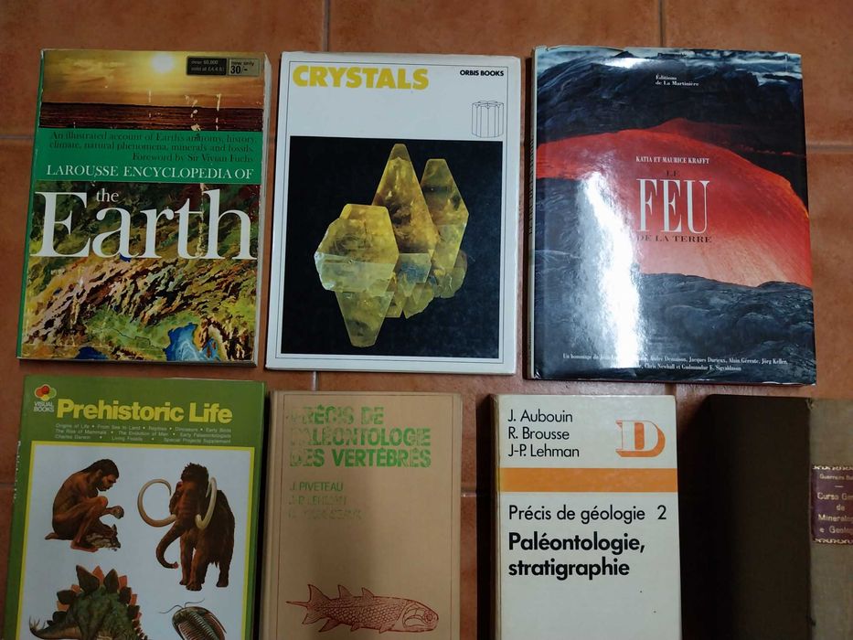 Livros Geologia, Mineralogia, Paleontologia, Biologia
