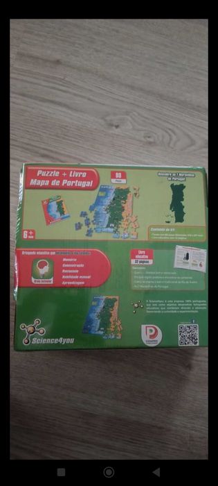 Puzzle+livro do mapa de Portugal emabalado