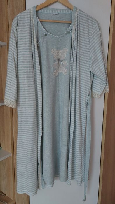 Komplet koszula szlafrok