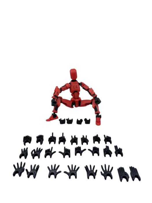 Dummy 13 ruchoma figurka 20 cm, druk 3D + zestaw 12 par rąk, złożona