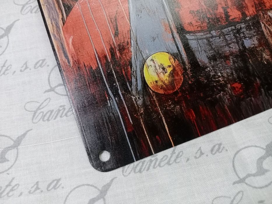 Металлическая декоративная картина Марио